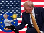 kolaž trump von der leyen