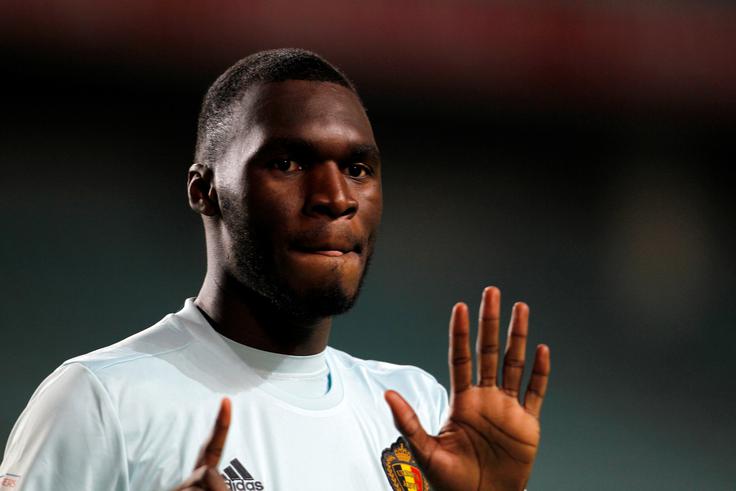 Christian Benteke je že v sedmi sekundi tekme načel mrežo Gibraltarja. | Foto: Reuters