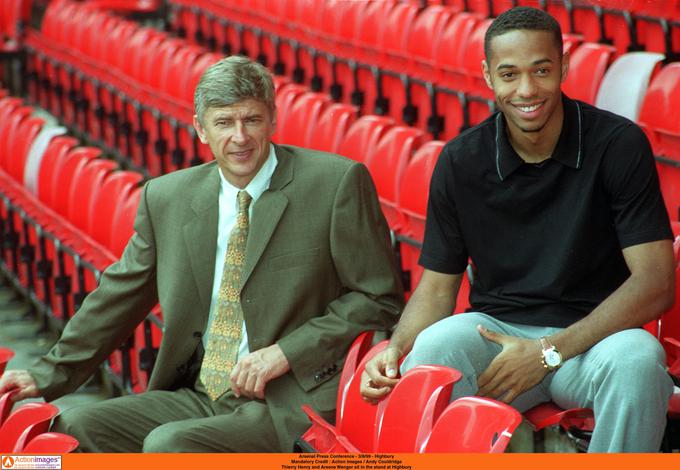 Thierry Henry, ki je blestel pod vodstvom rojaka Wengerja, je eden izmed kandidatov za novega stratega Arsenala. | Foto: Reuters