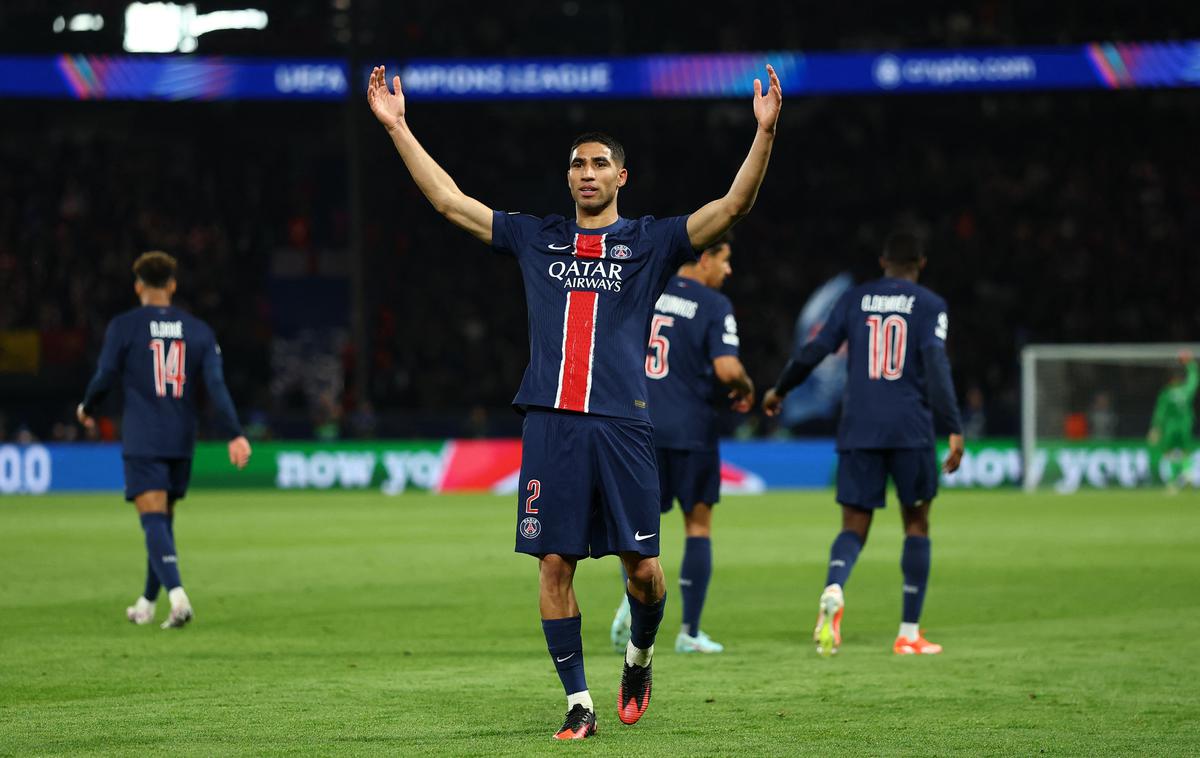 Achraf Hakimi PSG | PSG je drugi finalist. | Foto Reuters