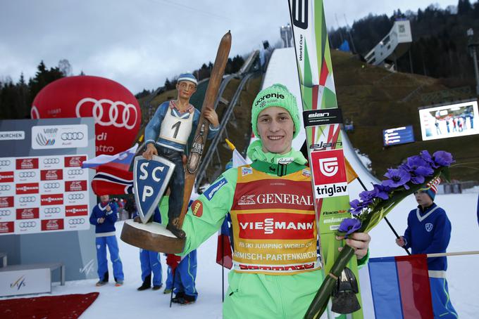 Peter Prevc je v Garmischu zmagal pred šestimi leti. | Foto: AP / Guliverimage