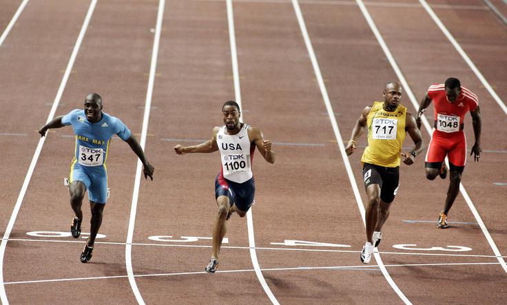 Leta 2007 v Osaki je Osovnikar tekel v finalu in zasedel sedmo mesto, zmagal je Tyson Gay, pred Derrickom Atkinsom in Asafo Powellom, vsi medalisti so tekli pod desetimi sekundami.  | Foto: Guliverimage