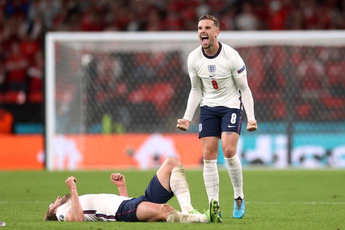 Anglija : Danska, Euro 2020, Jordan Henderson | Angleži so se prvič uvrstili v veliki finale. | Foto Reuters