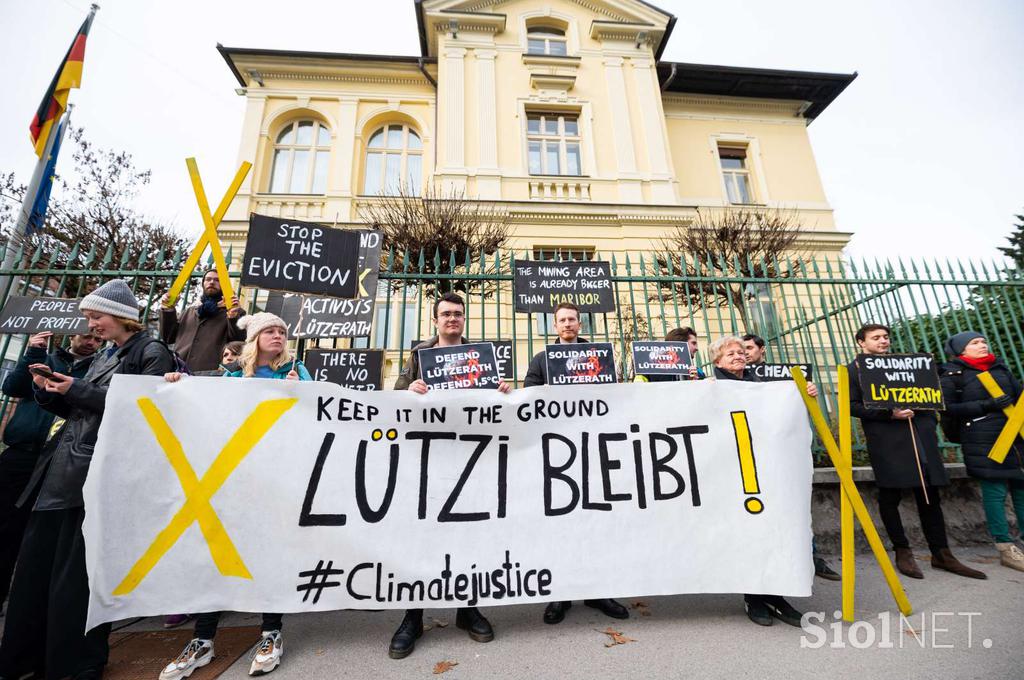 protest pred nemškim veleposlaništvom, Lützerath