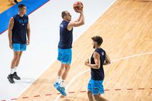 slovenska košarkarska reprezentanca trening Klemen Prepelič