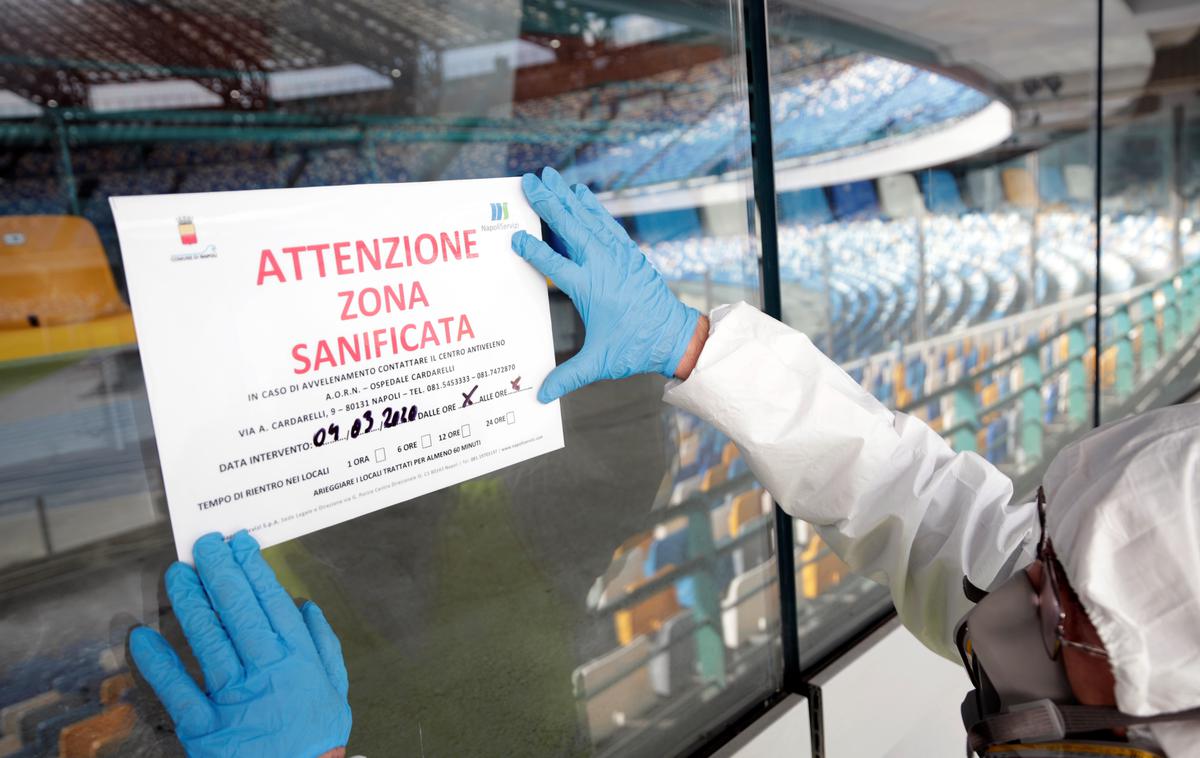 koronavirus | Italijani si kar nekaj časa v živo ne bodo mogli ogledati nogometnih tekem. | Foto Reuters