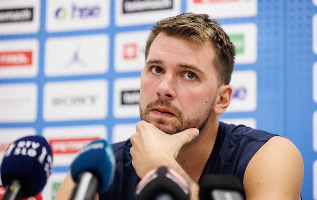 Luka Dončić | Luka Dončić bo danes odigral drugo pripravljalno tekmo za Slovenijo pred letošnjim EuroBasketom. | Foto Nebojša Tejić/STA