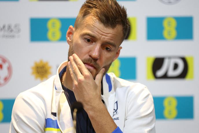 Andrij Jarmolenko | Kapetan ukrajinske reprezentance Andrij Jarmolenko si želi, da bi ruskim športnikom prepovedali nastope v vseh tekmovanjih. | Foto Reuters