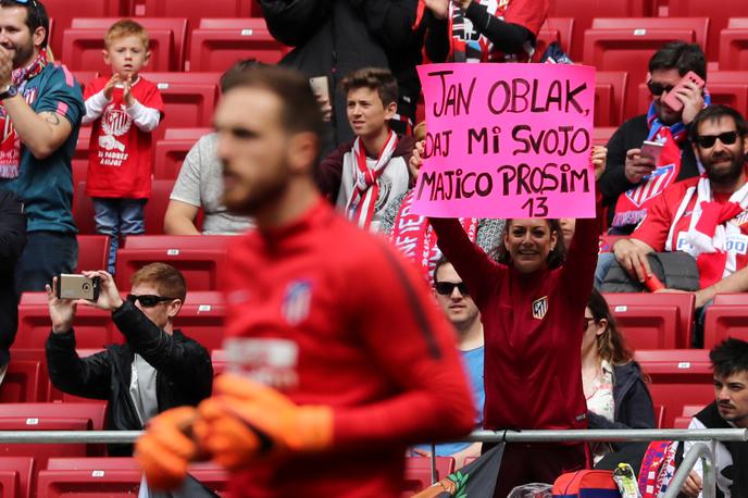 Jan Oblak | Jan Oblak je izjemno priljubljen med navijači Atletica. | Foto Reuters