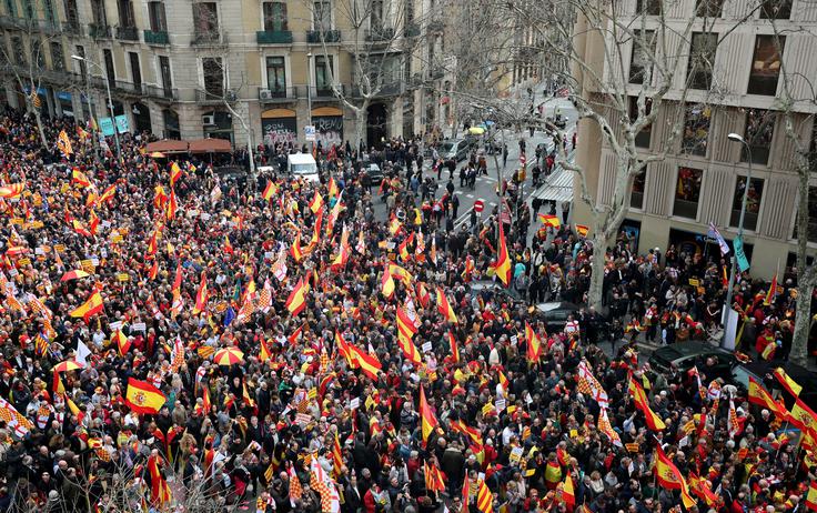 protesti proti kataloniji za španijo katalonija španija | Foto: Reuters