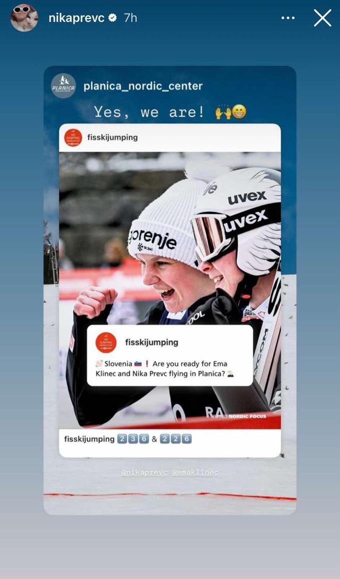nika story thumb | Foto: Instagram/posnetek zaslona