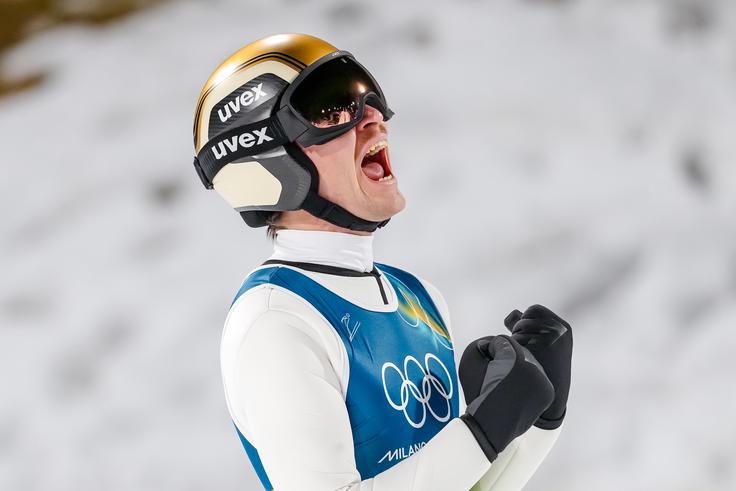 Anže Lanišek je danes skakal kot prerojen. | Foto: Guliverimage