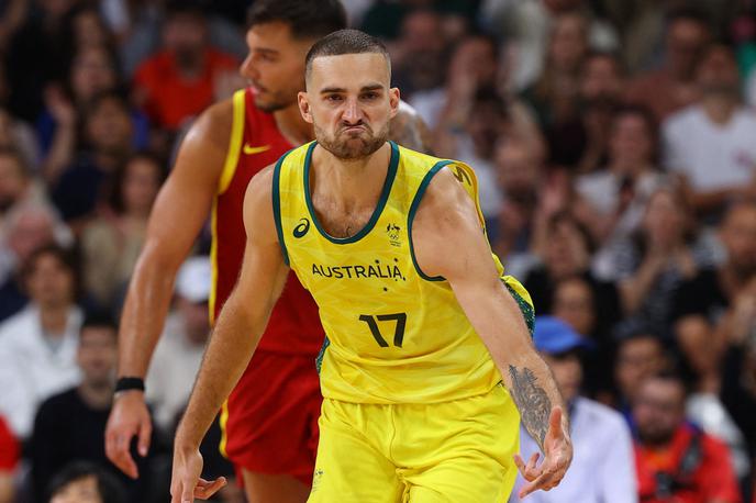 Pariz 2024 košarka Avstralija Španija  Jack McVeigh | Avstralci in Španci so odprli moški košarkarski turnir. | Foto Reuters
