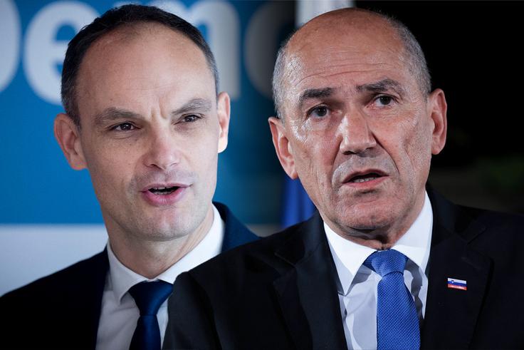 Anže Logar, Janez Janša | Foto: Ana Kovač, STA