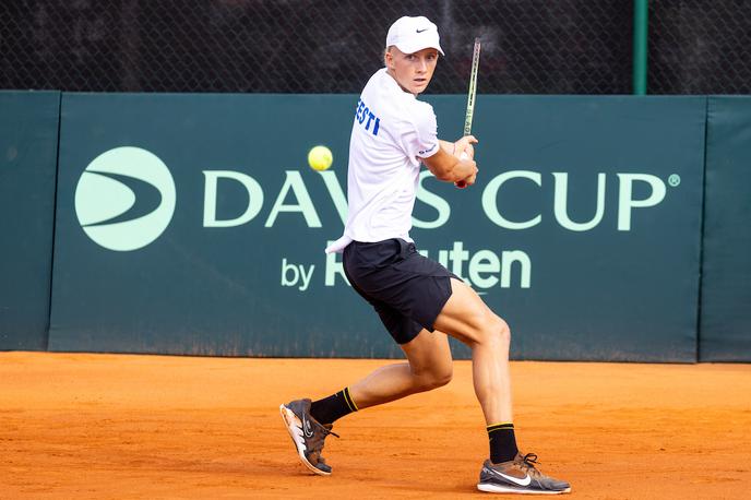 Slovenija Estonija Davisov pokal Mark Lajal | Sebastian Dominko | Foto Matic Klanšek Velej/Sportida