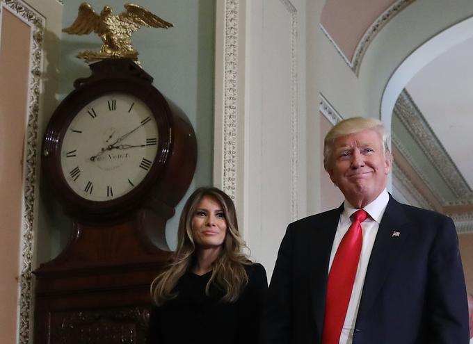 Donald in Melania v začetku novembra na ogledu novega doma, Bele hiše. | Foto: Getty Images