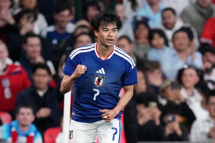 Kaoru Mitoma | Kaoru Mitoma je v Tokiu zbil kolesarko, a na srečo ni utrpela težjih poškodb. | Foto Guliverimage