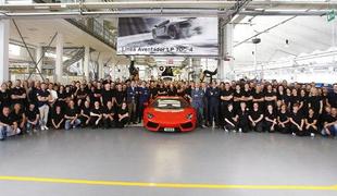 Lamborghini proslavlja tisočega proizvedenega aventadorja