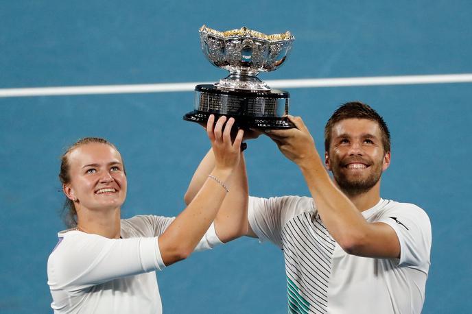 Barbora Krejčikova Nikola Mektić | Barbora Krejčikova in Nikola Mektić sta zmagovalca v mešanih dvojicah. | Foto Reuters