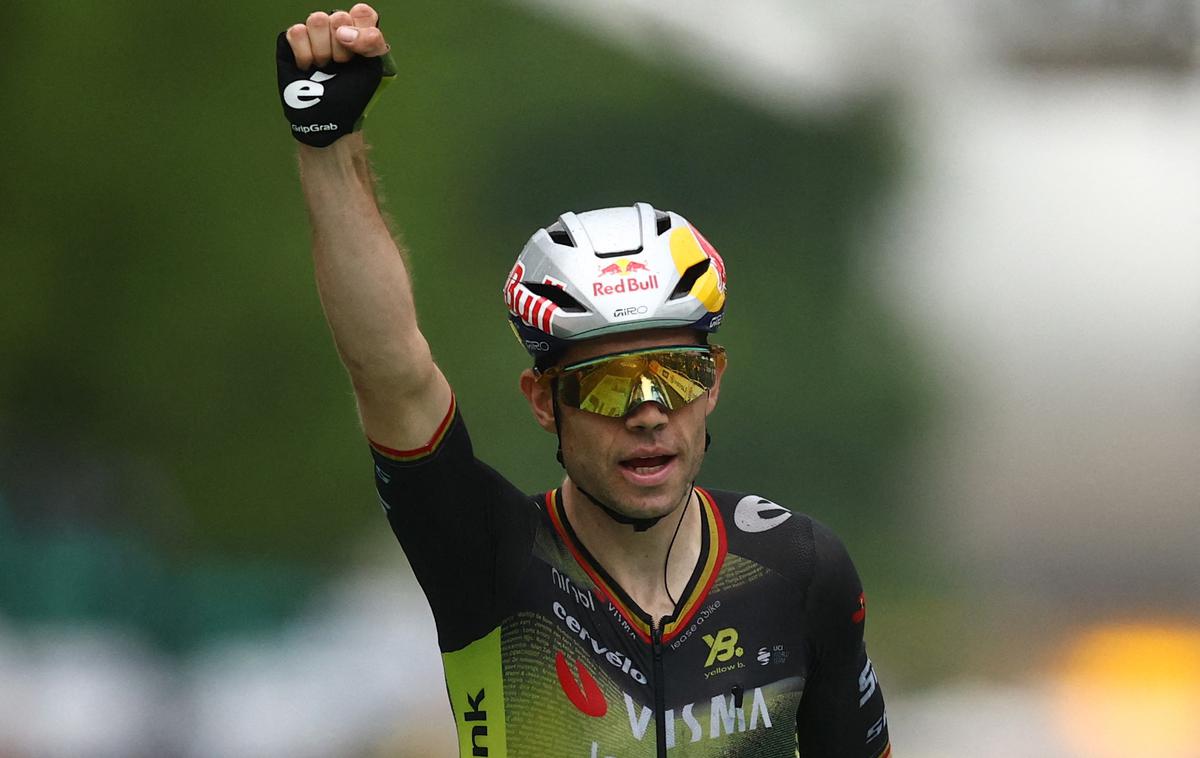 Wout van Aert | Wout van Aert 112. Tour vendarle zapušča z etapno zmago.  | Foto Reuters