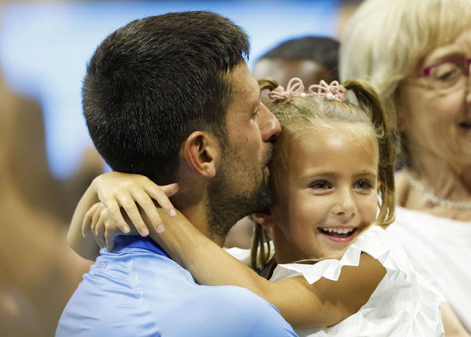 Novak Đoković s hčerko Taro po zmagi na OP ZDA | Foto: Guliverimage