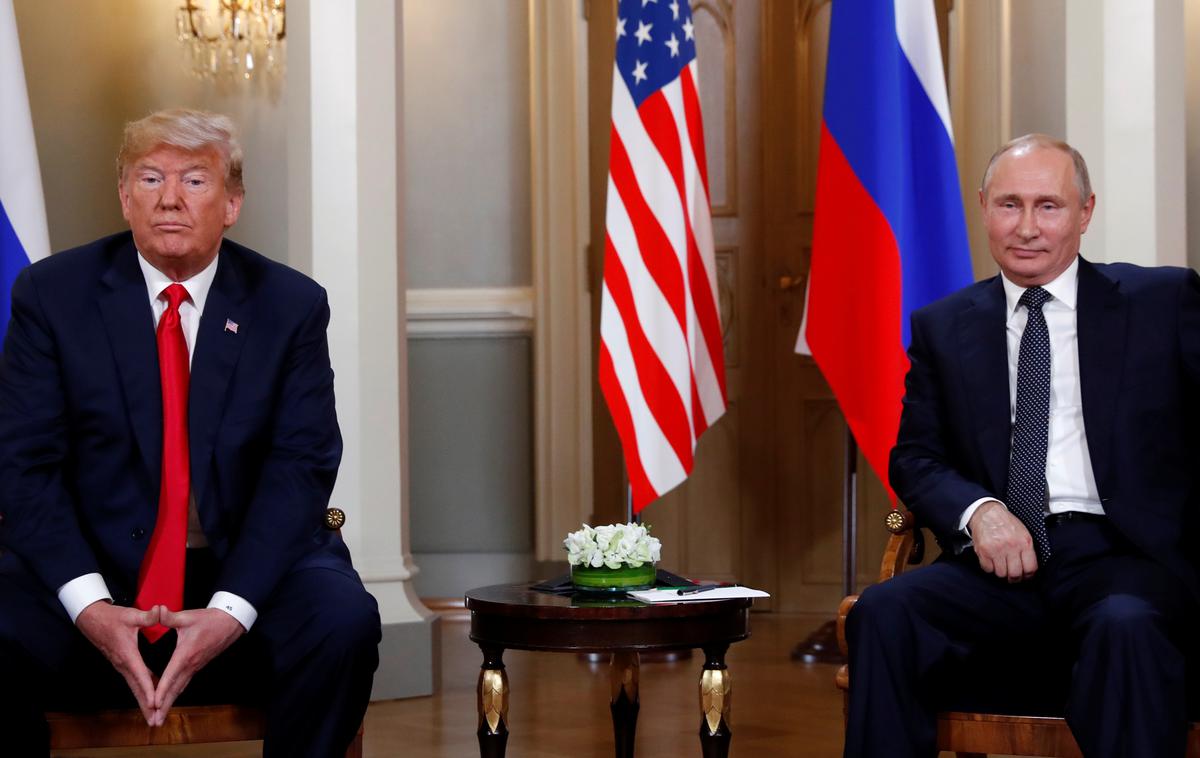 Srečanje Donalda Trumpa in Vladimirja Putina | Foto Reuters