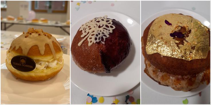 Prvo-, drugo- in tretjeuvrščeni inovativni krof | Foto: Turistično gostinska zbornica Slovenije