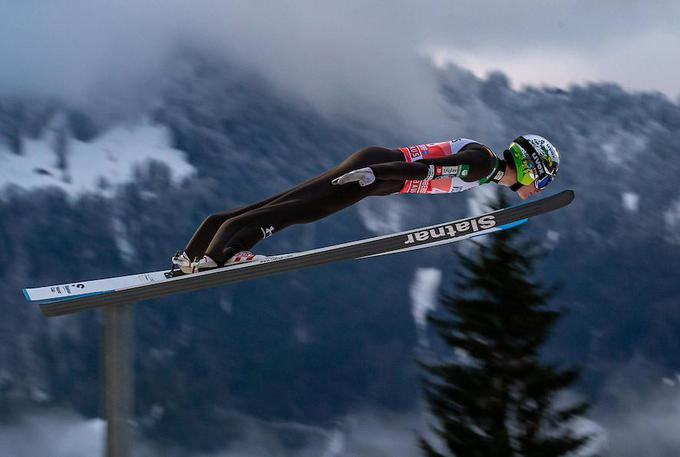 Domen Prevc je na osmem mestu najboljši slovenski skakalec na turneji. | Foto: Sportida