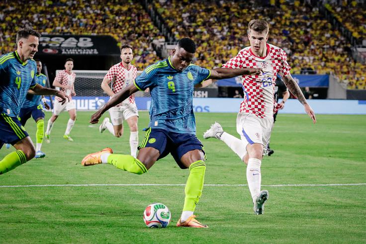 Luka Vušković je postal drugi najmlajši strelec v zgodovini hrvaške reprezentance. | Foto: Guliverimage