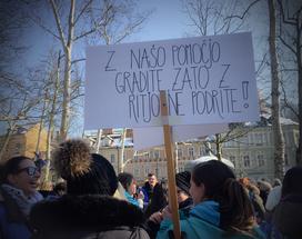 Protest Sviza v Ljubljani
