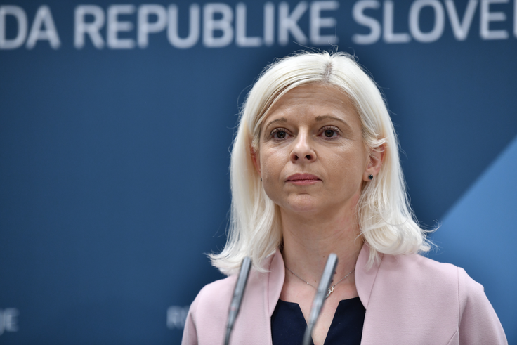 Ministrica za delo Ksenija Klampfer | Foto: STA ,