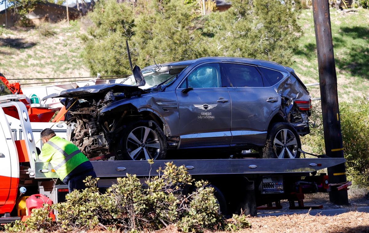 Tiger woods | Razlog za prometno nesrečo Tigerja Woodsa je bila neprilagojena hitrost. | Foto Reuters