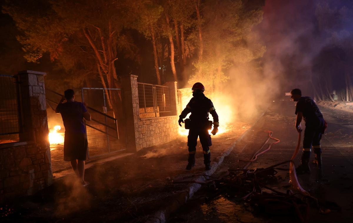 Požar Grčija | Neizprosen boj s požari se nadaljuje v številnih državah jugovzhodne Evrope. | Foto Reuters