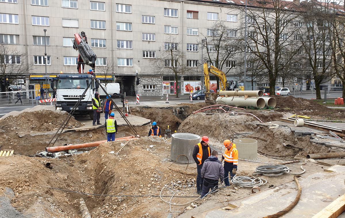 Poljanska cesta križišče delo prenova | Tako je križišče izgledalo 19. marca letos. | Foto Metka Prezelj