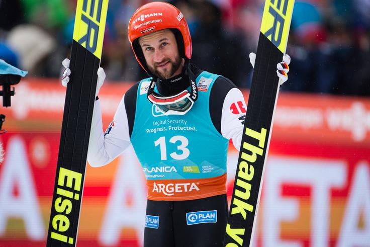 Markus Eisenbichler se je poslovil leta 2025 v Planici na Letalnici bratov Gorišek. | Foto: Grega Valančič