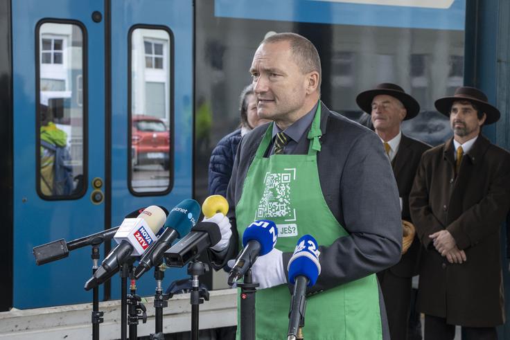 Predsednik Kmetijsko-gozdarske zbornice Slovenije Jože Podgoršek  | Foto: Miško Kranjec, Slovenske železnice