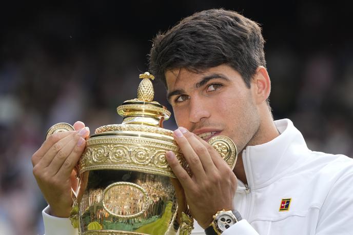 Carlos Alcaraz | Carlos Alcaraz je še drugič zapored zmagal Wimbledon, najprestižnejši teniški turnir. | Foto Guliverimage