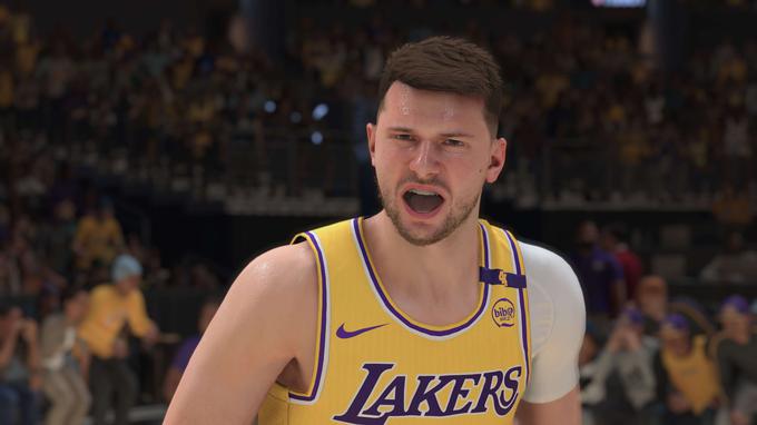 Luka Dončić je glede na svoje atribute (sposobnosti) četrti najboljši igralec v videoigri NBA 2K25. Njegov skupni rating (ocena) je 96 – pred njim so uvrščeni le še Nikola Jokić, Giannis Antetokounmpo in Shai Gilgeous-Alexander.  | Foto: 2K Games / Posnetek zaslona