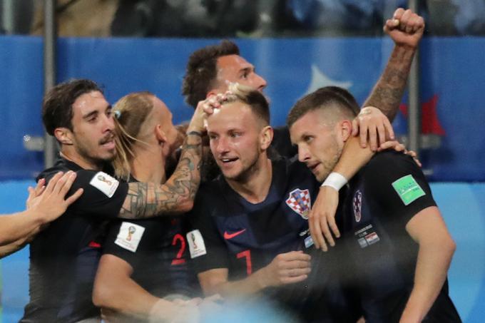Hrvaška je po Nigeriji (2:0) odpravila še Argentino (3:0) in si že zagotovila napredovanje v osmino finala, kjer bo nastopila prvič po 20 letih. | Foto: Reuters