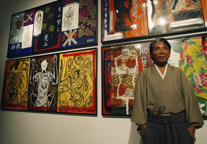 Ko je na prelomu tisočletja vodenje modne hiše Kenzo prepustil drugim, se je posvetil umetnosti. Svoja dela je Kenzo Takada razstavljal tudi v galerijah. | Foto: Reuters