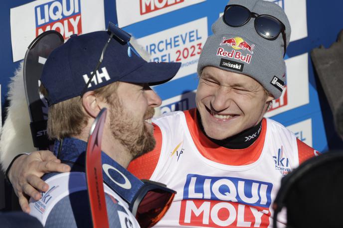 Kilde Odermatt | Švicar Marco Odermatt je novi svetovni prvak v smuku, z naslovom podprvaka pa se je zadovoljil Norvežan Aleksander Aamodt Kilde. | Foto Guliverimage