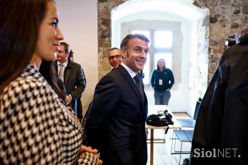 Emmanuel Macron, Robert Goob, Tina Gaber, Zoran Janković