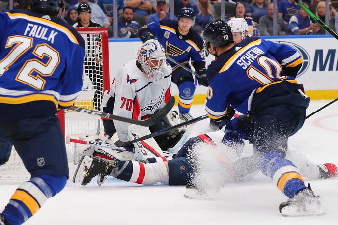 st. louis | Branilci naslova v ligi NHL, St. Louis Blues, so novo sezono začeli s porazom proti Washingtonu, prvaku iz leta 2018.  | Foto Getty Images