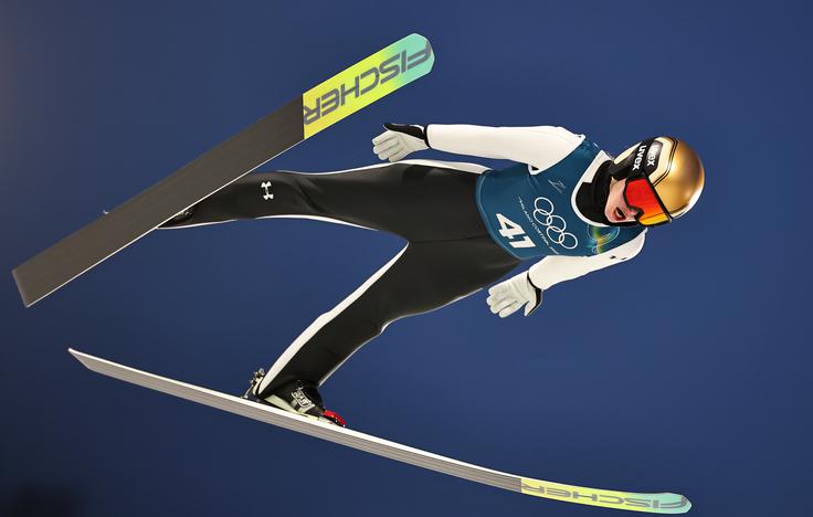 V Predazzu je bila na treningu večkrat blizu mest, ki bodo na tekmi prinašala medaljo. | Foto: Guliverimage