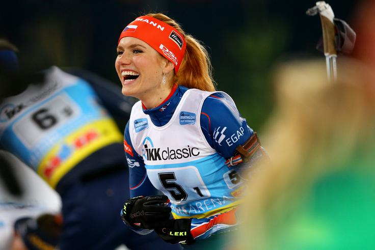 Tako kot Nemka je tudi Gabriela Koukalova prek družabnih omrežij sporočila, da je končala kariero. Čehinja po letu 2017 ni tekmovala po težavah z Ahilovo tetivo in mečno mišico. Svetovna prvakinja je postala leta 2015 in 2017, na olimpijskih igrah leta 2014 v Sočiju pa je bila dvakrat srebrna. | Foto: Getty Images