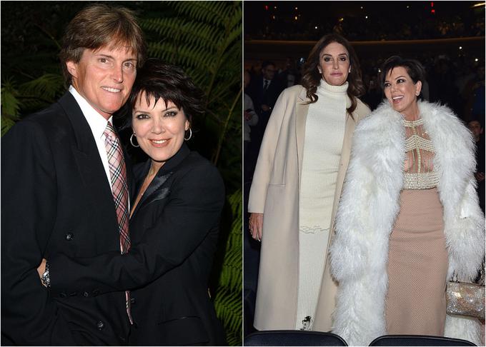 Nekdanja zakonca Jenner, pred Bruceovo preobrazbo in po njej | Foto: Getty Images