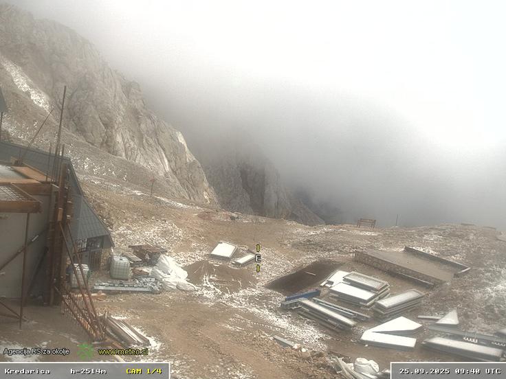 Sneg na Kredarici.  | Foto: Meteo