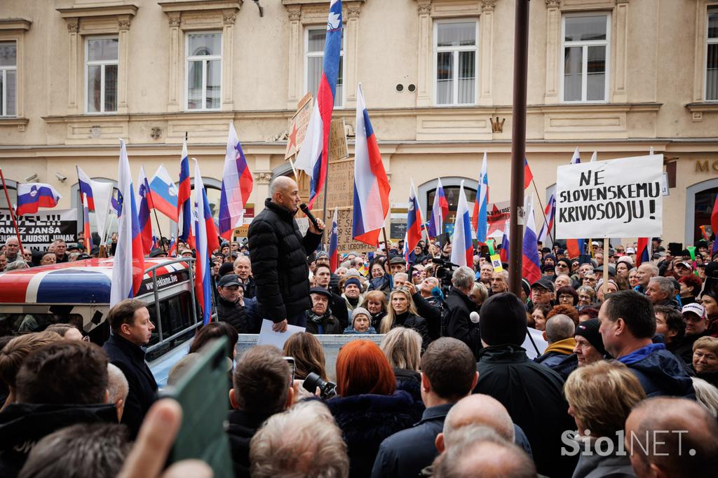 Janez Janša protest