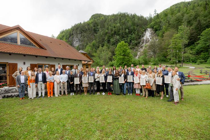 Podelitev certifikatov Green Star je tokrat potekala v Logarski dolini. | Foto: CER Partnerstvo za trajnostno gospodarstvo