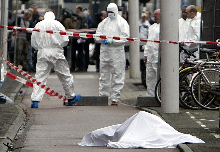 Truplo umorjenega van Gogha | Foto: Reuters
